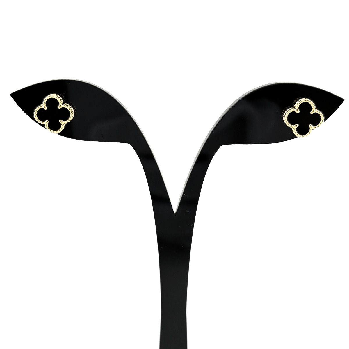 ヴァンクリーフ&アーペル Van Cleef & Arpels スウィート アルハンブラ ピアス セット YG イエローゴールド オニキス ピアス 750 オニキス レディース 【中古】