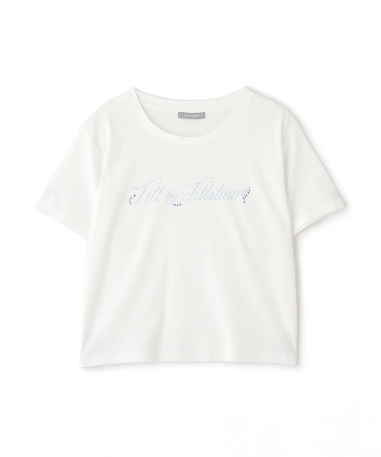 新品 [ジル バイ ジルスチュアート] レタリングロゴTシャツ【ホワイト/Free Size】