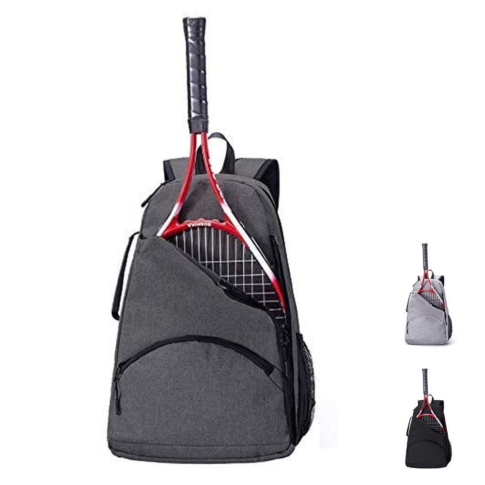 新品 QCWN テニスバッグ テニス バックパック ピックルボールバッグ メンズ レディース キッズ テニスラケット バックパック/バッグ ラケット1個または2個収納可能 ボール用ラケットキャリア ピックルボールパドル バドミントンラケット用 7,113円