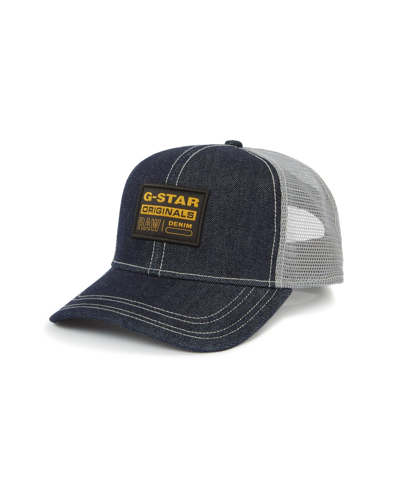 新品 [ジースターロゥ] キャップ 帽子 Mercury stretch denim sr/raw denim マルチカラー Denim embro baseball trucker cap D21247-E023-001-PC