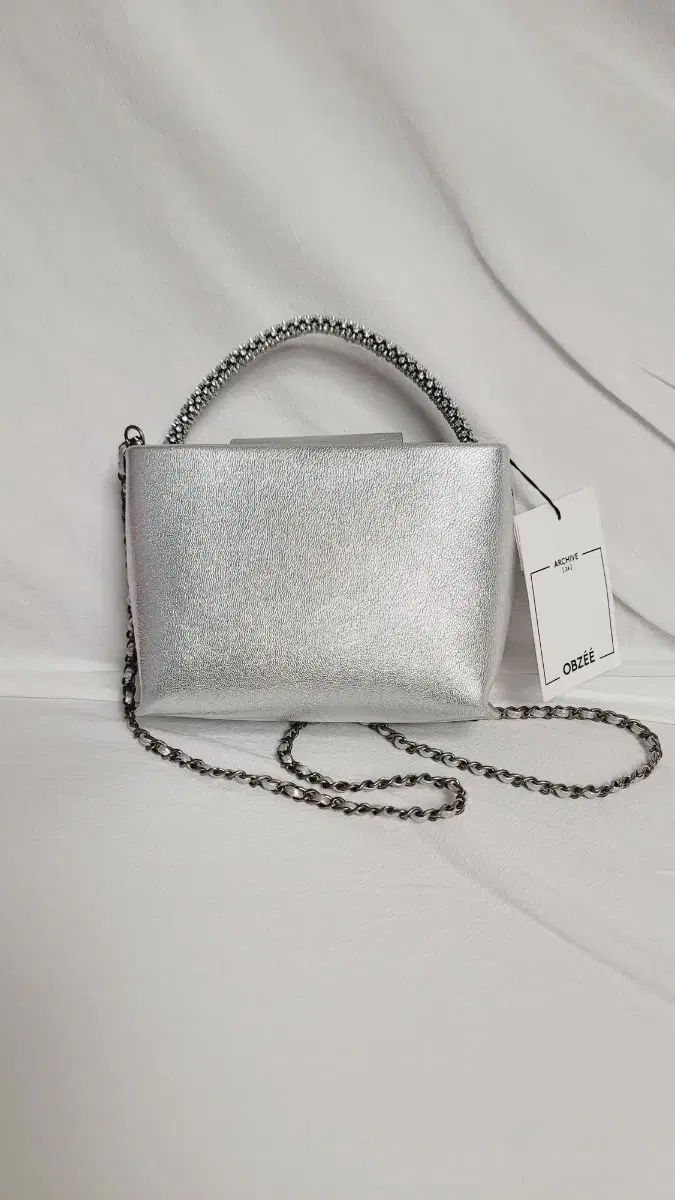 新品 OBZEE オブジェ シルバー チェーンバッグ 11,438円