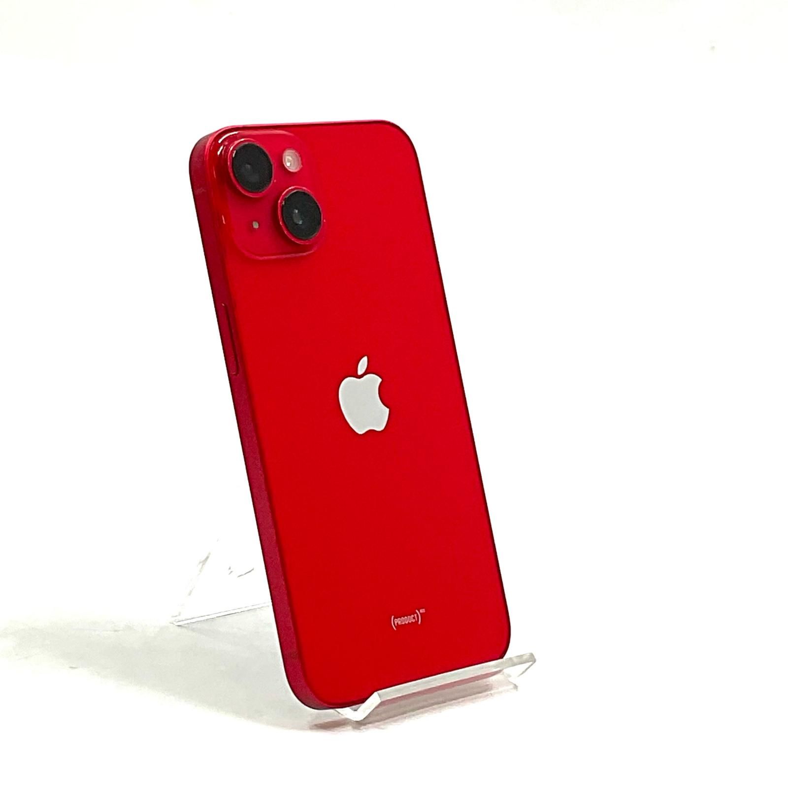 【全額返金保証】【最速発送】 iPhone 14 128GB (PRODUCT)RED au SIMフリー 美品 動作確認済 98%