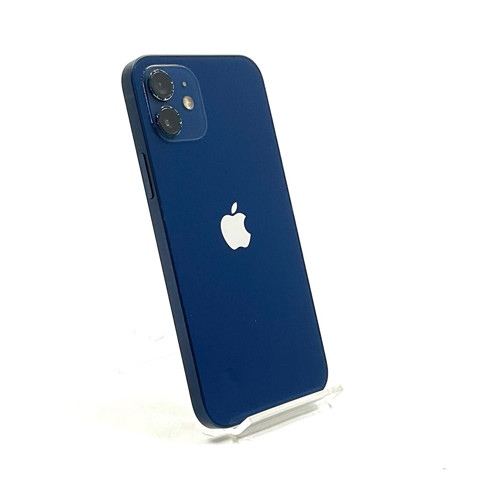 【全額返金保証】【最速発送】 iPhone 12 64GB ブルー Softbank SIMフリー 白ロム 動作確認済 84%