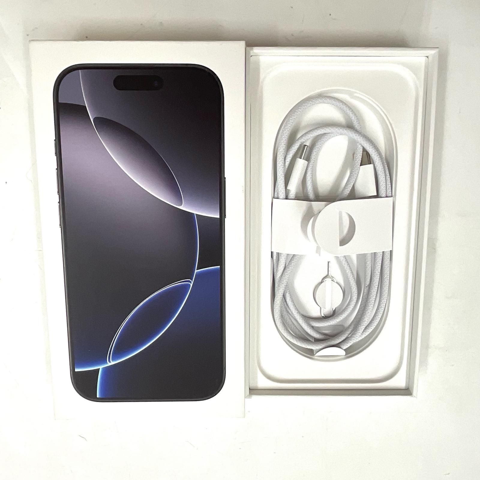 iPhone 16 Pro 128GB ブラックチタニウム SIMフリー 白ロム 超美品 