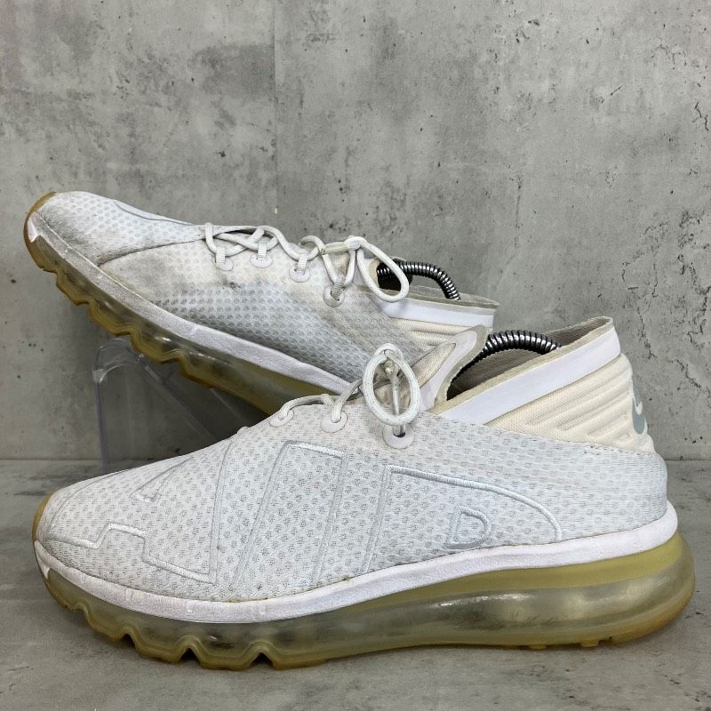 【やす商品】NIKE AIR MAX FLAIR ホワイトスニーカー NIKE ナイキ 25cm エアマックス フレア AIR MAX FLAIR スニーカー