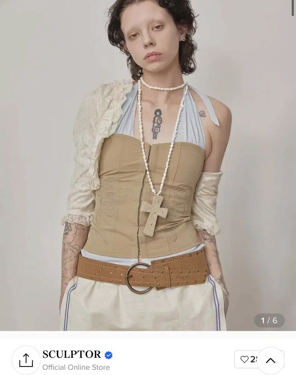 SCULPTOR コルセット トップス ベージュ (新品) - メルカリ