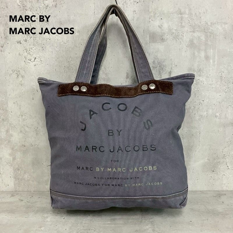 美品　MARC JACOBS グレー ハンドバッグ MARC BY MARC JACOBS マークバイマークジェイコブス グレー トート