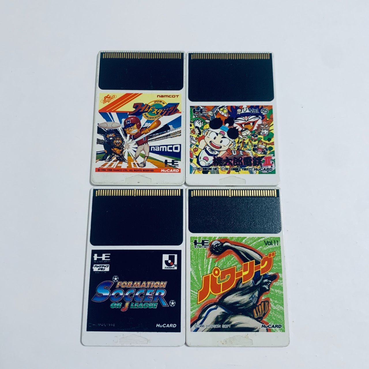 PCエンジン HuCARD Huカード 4個 ソフトのみ まとめ セット 動作未確認