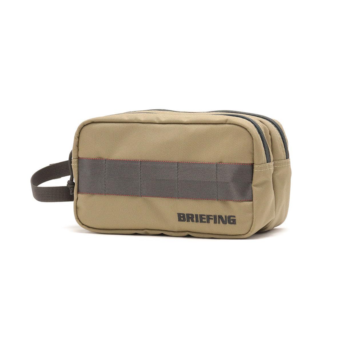 新品 ブリーフィング(BRIEFING) ダブル ジップ ポーチ STD BRG253G24-028(ベージュ/F/Men's)