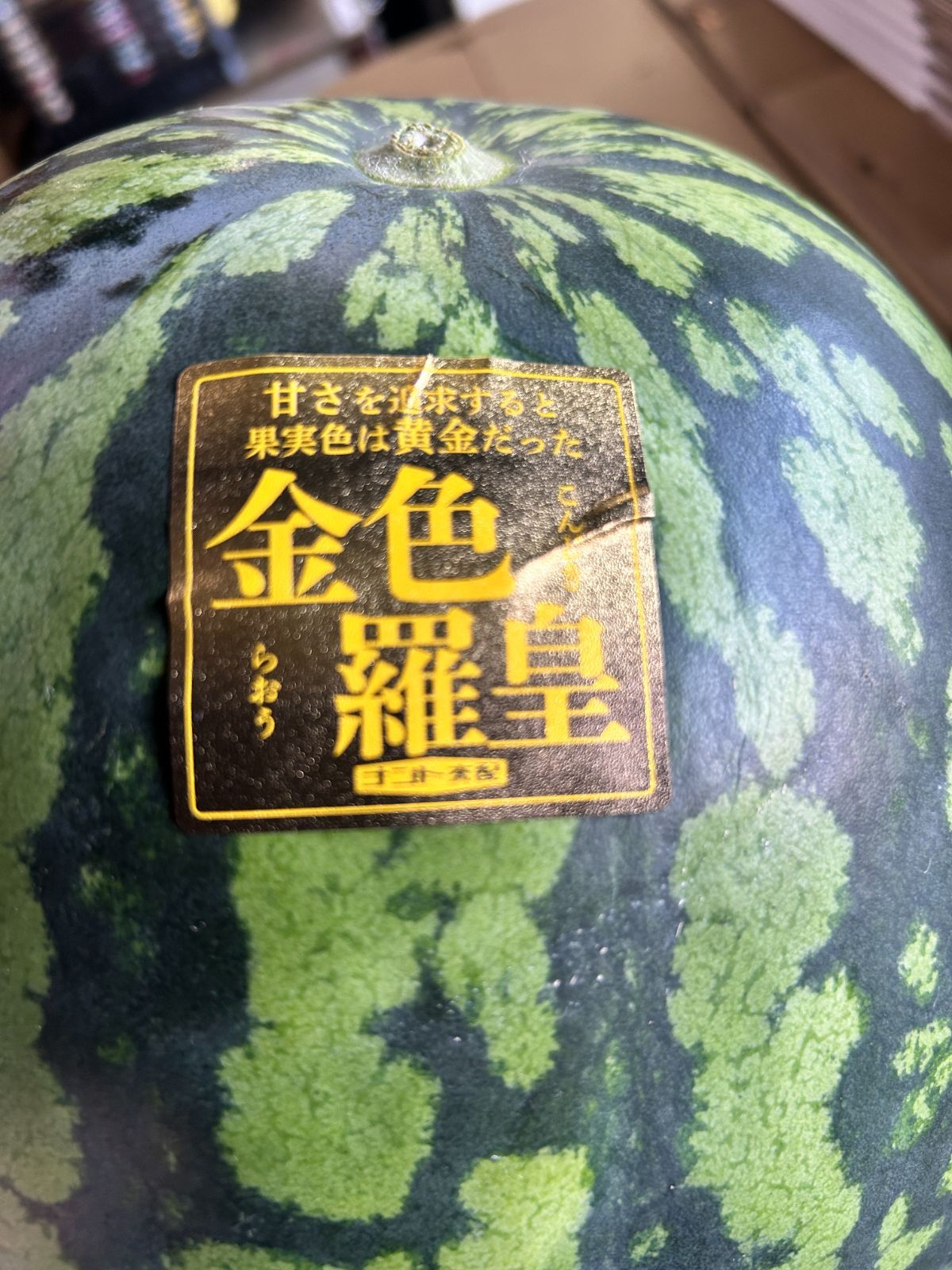 クール便 黄色いスイカ 甘い 金色羅皇 糖度13度 大玉すいか 約9Kg