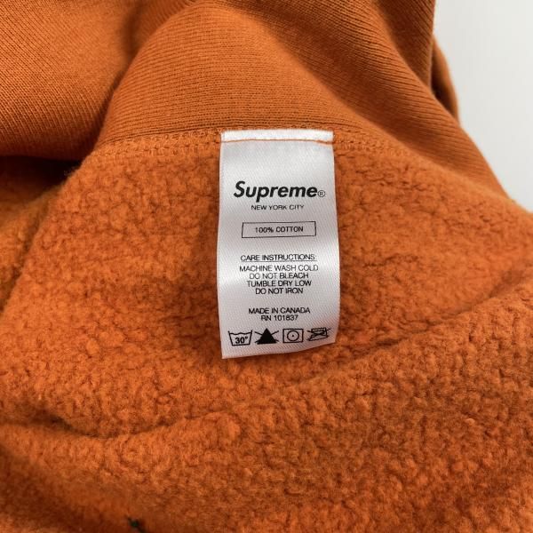中古】Supreme 18SS Studded Hooded Sweatshirt サイズM オレンジ