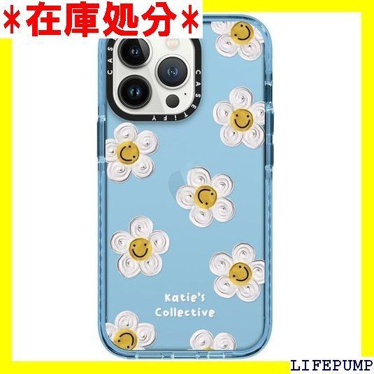 CASETiFY インパクトiPhone 13 Pro ケース MIL規格準拠 4x MIL-STD-810G / 2.5mからの落下試験をクリア - Daisy by Katie-s Collective - シエラブルー 1283
