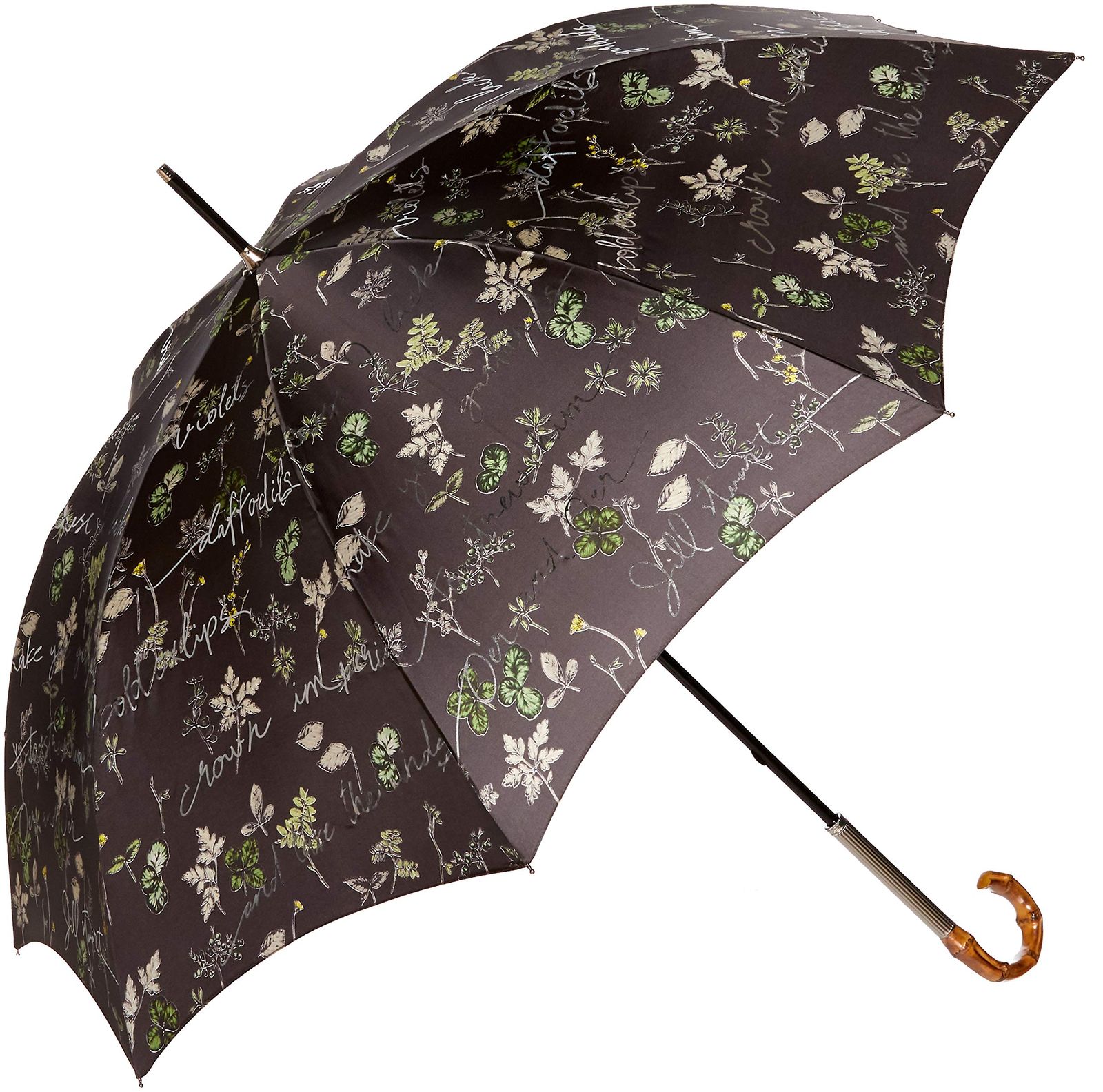 新品 [JILLSTUART(ジルスチュアート)]ＡＵＲＯＲＡ(オーロラ) JI-11031-31 ボタニカル箔文字プリントサテン長傘 レディース チャコールグレー 日本 親骨60㎝ (FREE サイズ)
