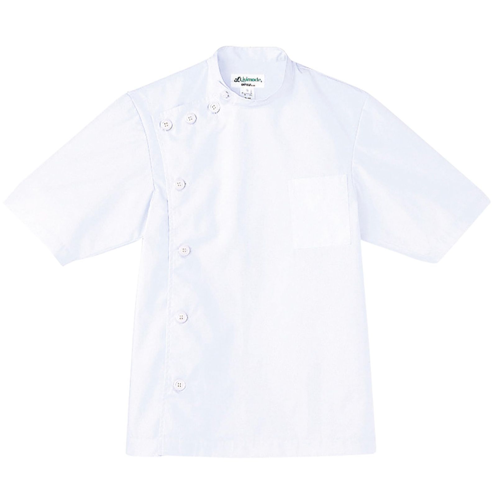 新品 アルべ ケーシージャケット 男性用 美容 理容 定番 シンプル 制服 作業着 白衣 半袖 ポケット付 MB1016 C-1 ホワイト M