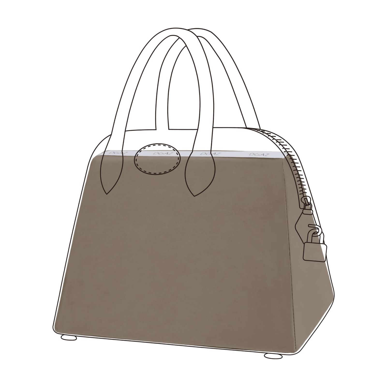 新品 DGAZ ボリード適用 バッグピロー バッグシェイパー 形崩れ防止 バッグシェイパー 枕シェイパー 適用Bolide 21/25/27/31/35/45/1923 Bags（エトープ、25）