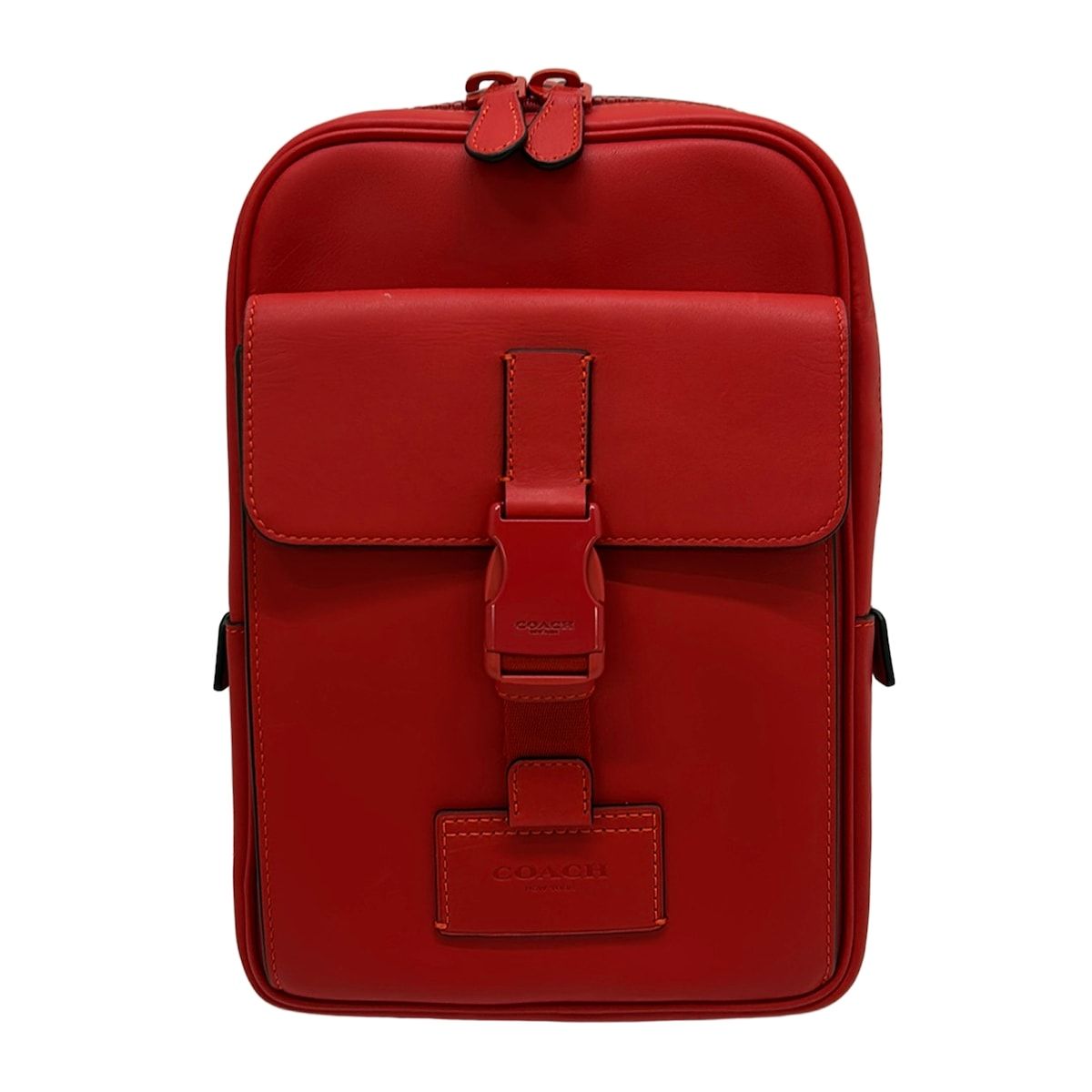 COACH(コーチ) ワンショルダーバッグ美品 トラック パック CP023 レッド レザー 11,396円