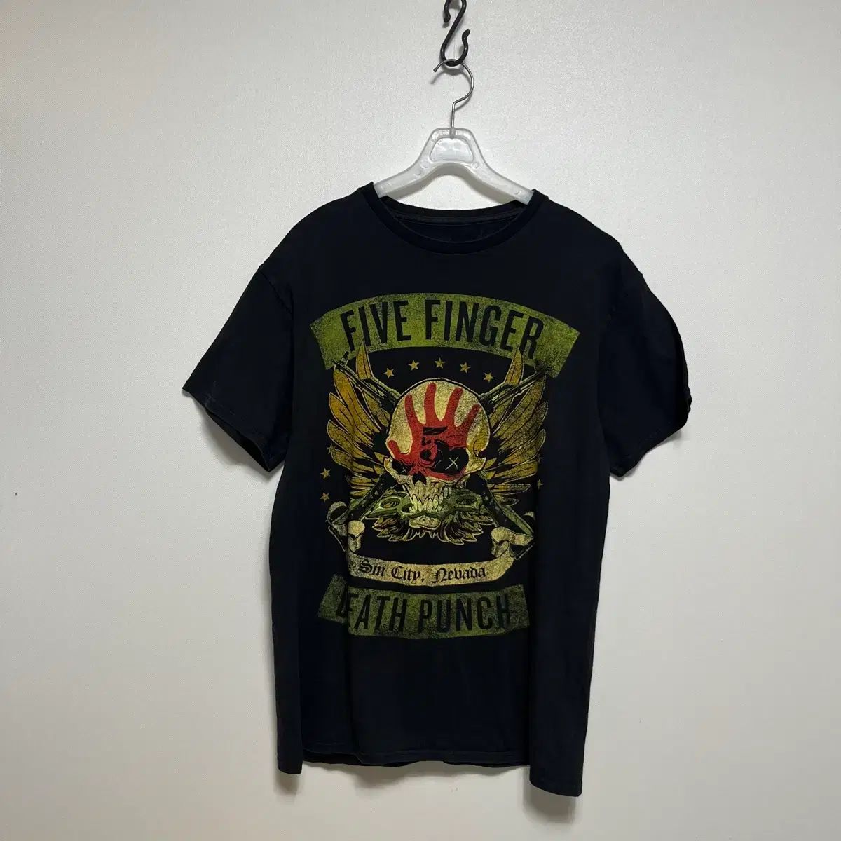 ファイブ・Ping・デス・PUNCH バンド Tシャツ ブラック m