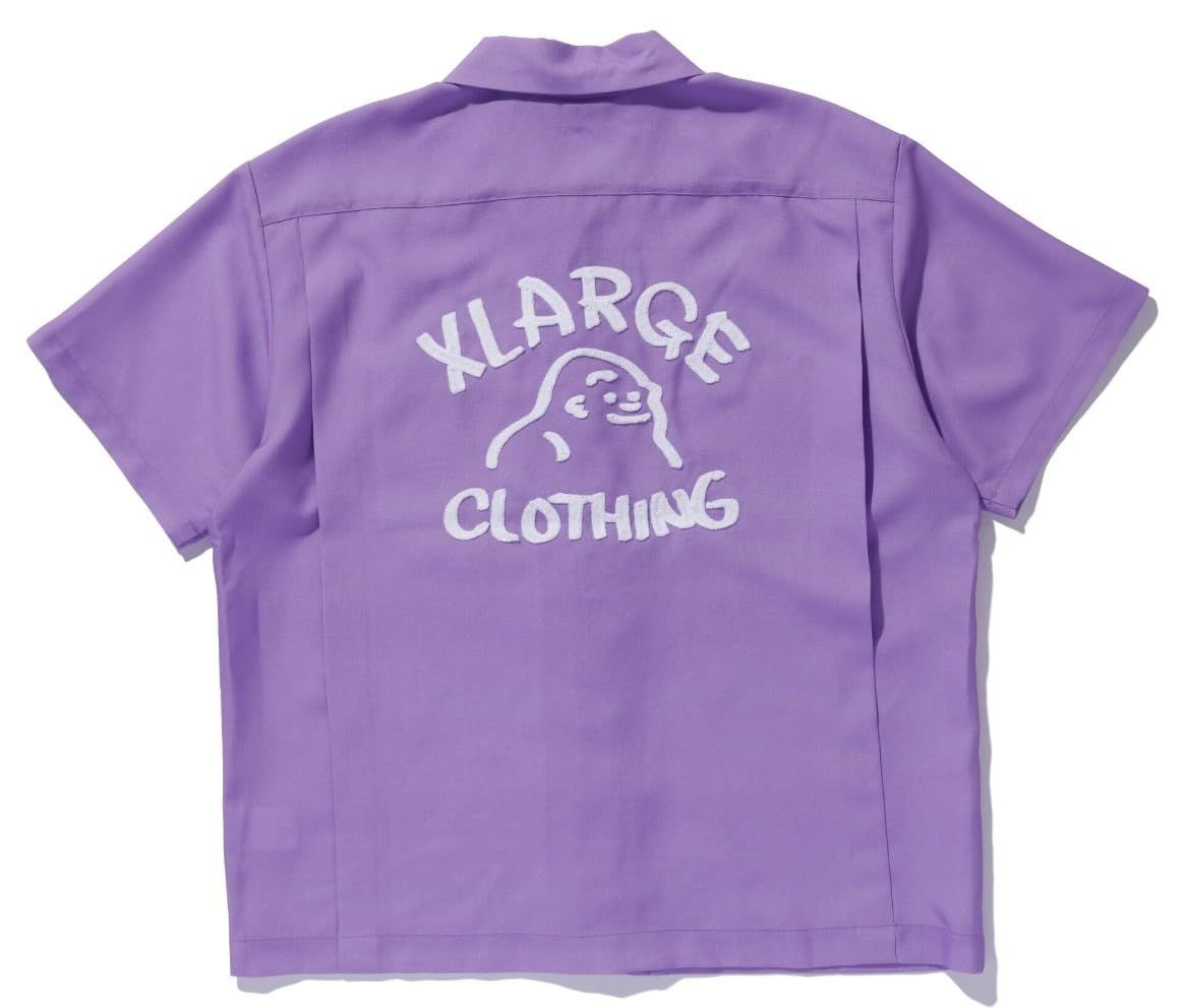 新品 ドローイングオージーショートスリーブシャツ DRAWING OG S/S SHIRT 101252014002 LtPURPLE L