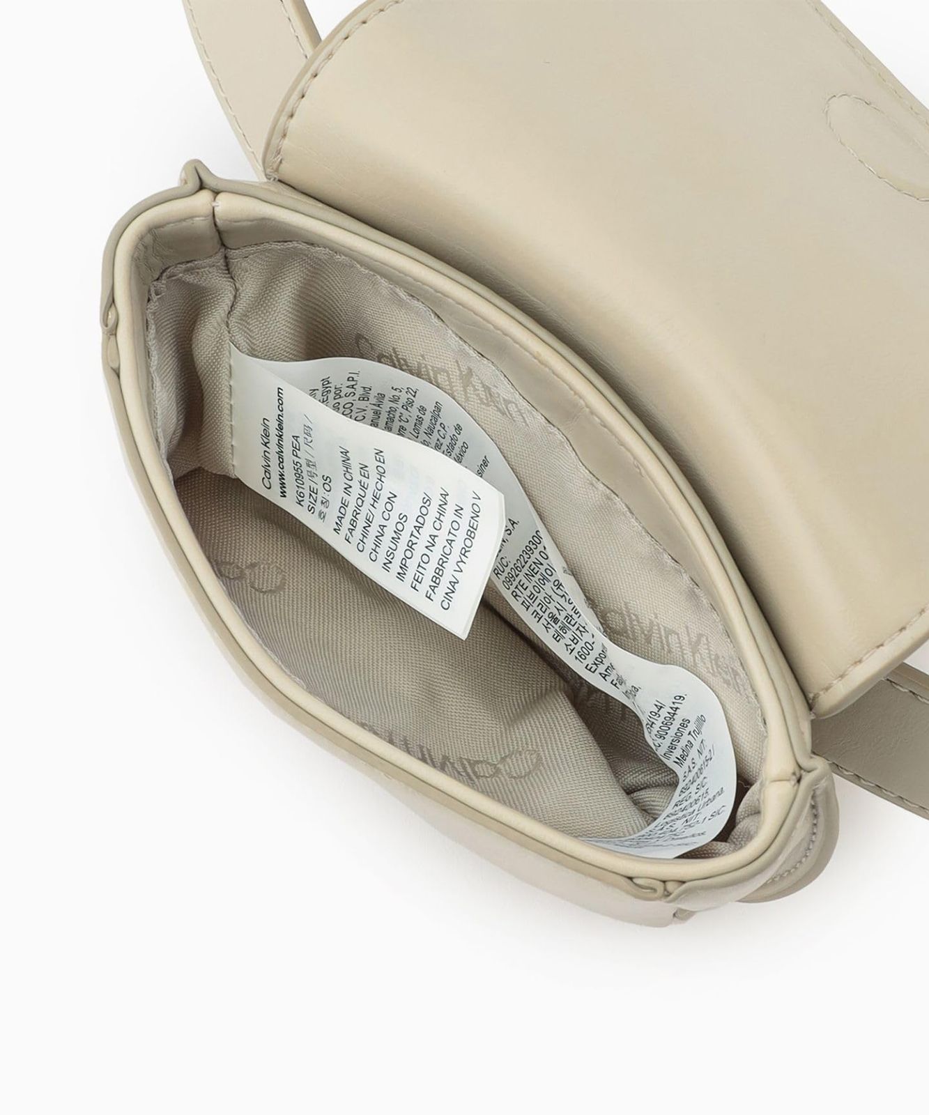 新品 (カルバン・クライン) CALVIN KLEIN ベルトバッグ K610955 OS STONEYBEIGEPEA