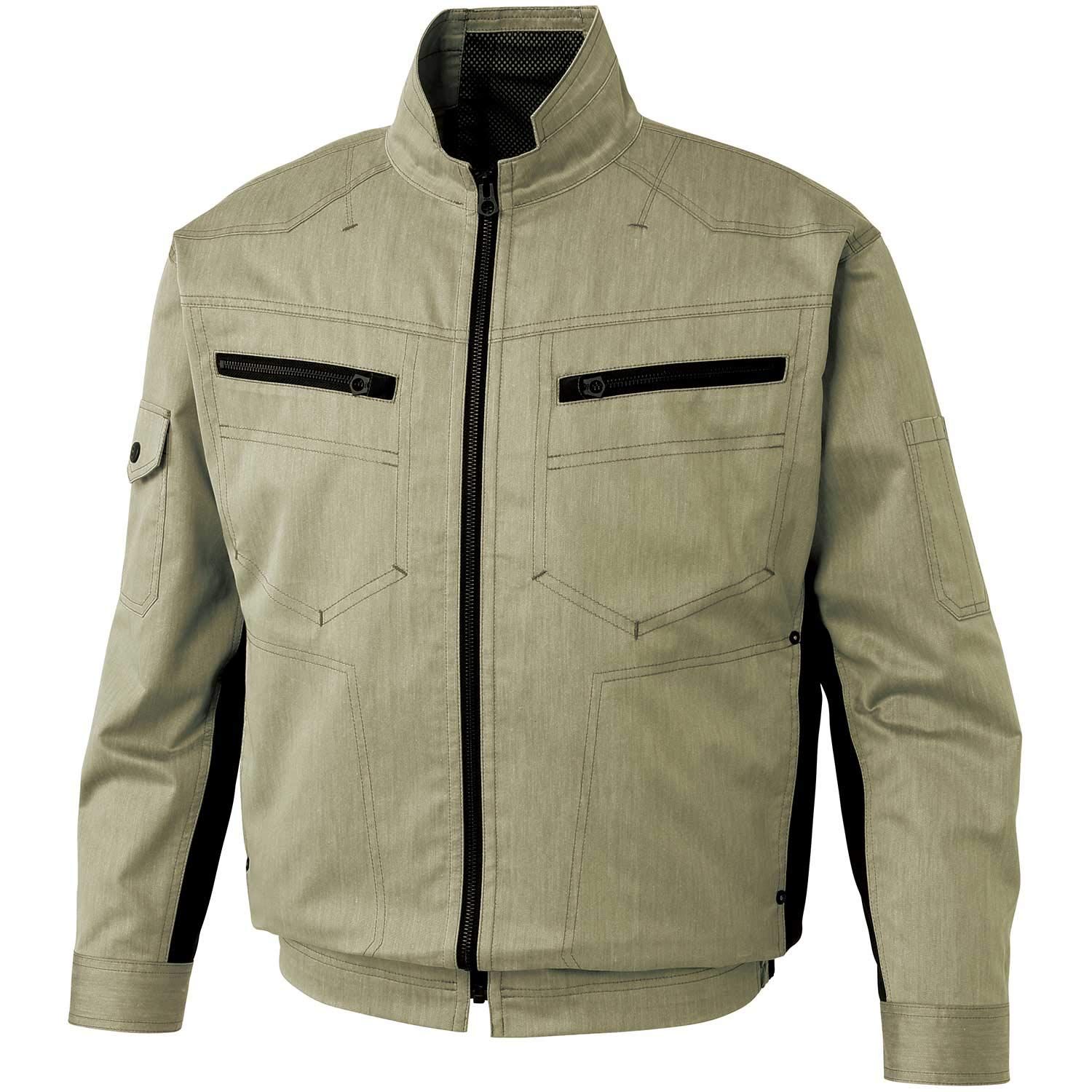 新品 サンエス(SUN-S) 空調風神服 長袖ブルゾン KU93900 カーキ LL 【服のみ】