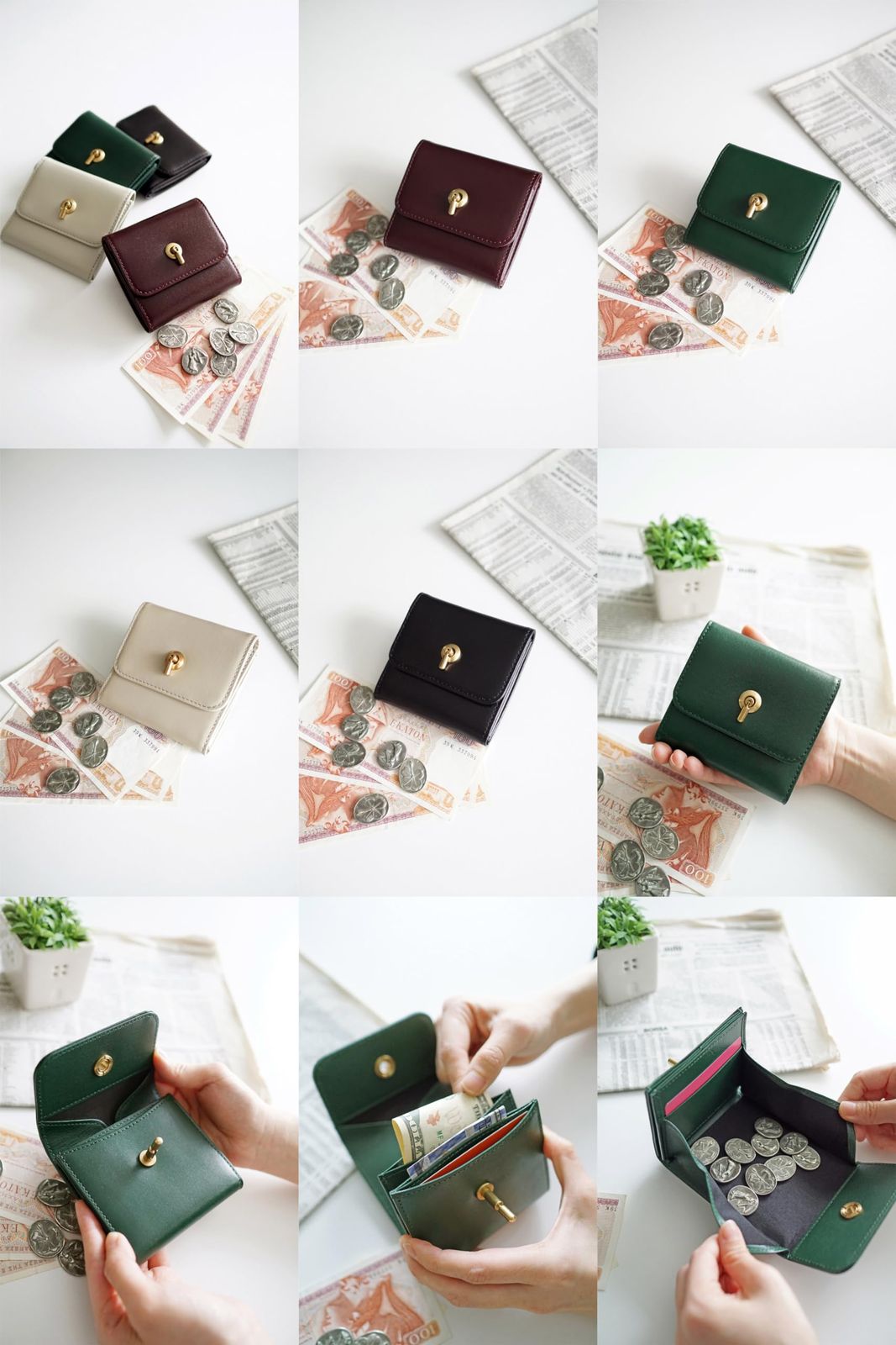 新品 [タイドウェイ] SWITCH WALLET 本革 グリーン TW-T2725-GR