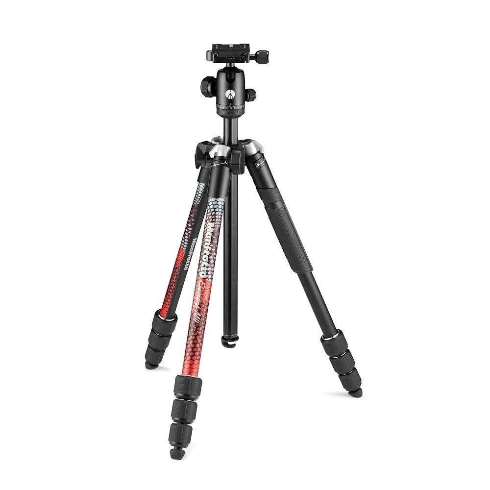 新品 MKELMII4RD-BH [Element MII アルミニウム4段三脚キットRD]