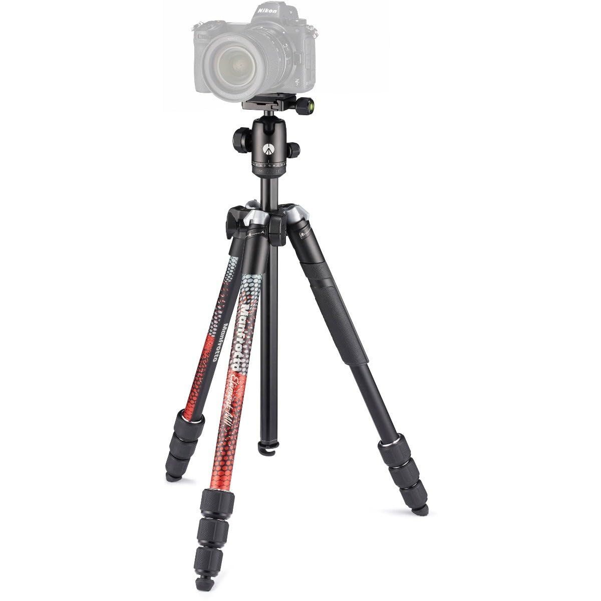 新品 MKELMII4RD-BH [Element MII アルミニウム4段三脚キットRD]