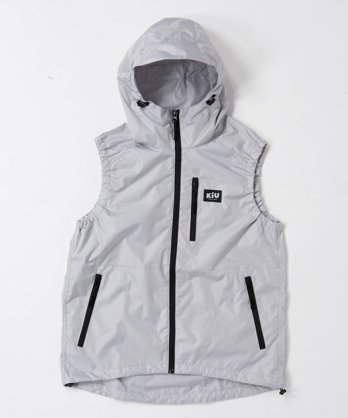 KiU キウ 空調服(R) エアコンディションドベスト ライトグレー L サイズ ファン&バッテリー別売り ウェアのみ アウトドア ウェア 送風 ファン 冷却 野外 熱中症対策 UVカット 男女兼用 K307L-94 [ライトグレー] [Lサイズ] [ベスト]