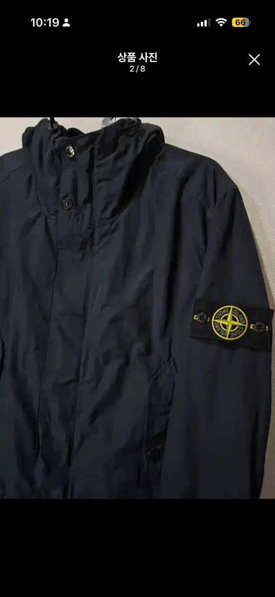 S級/百貨店購入 STONE ISLAND ストーンアイランド マイクロラブズ フード ジャケット 95/M