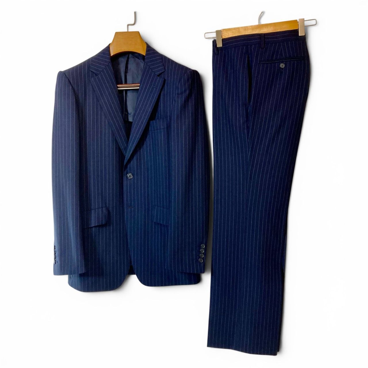 美品 リングジャケット RING JACKET ウール セットアップ スーツ 46