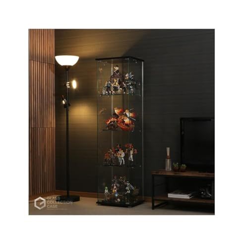 不二貿易 コレクションケース フィギュアケース 4段 幅42.5×奥行36.5×高さ162cm ブラック 強化ガラス 全面ガラス 組立商品 クリア 98880kk 8c1d917a 不二貿易 コレクションケース フィギュアケース 4段 幅42.5×奥行36.5×高さ162cm ブラック 強化ガラス 全面ガラス 組立商品 クリア 98880kk 8c1d917a
