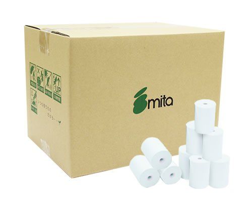 mita 感熱 ロール紙 58×40×8 コアレス （ 100巻 パック ）ハンディターミナル ・ モバイルプリンタ などに 対応kk fe90323d