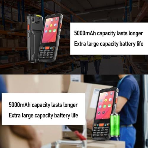 Android 11バーコードスキャナー、1D 2D バーコードスキャナーNFCリーダーハンドヘルドコンピューター、4GB+64GB、IP65 Rugged 4 タッチスクリーンモバイルデータターミナル在庫用kk 5fa7baf3