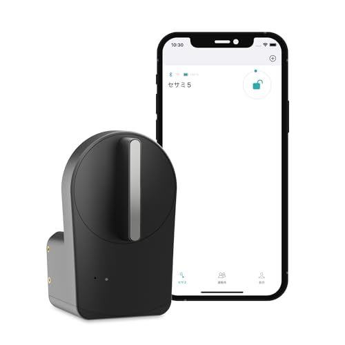 キャンディハウス(Candy House) セサミ5 スマートロック ブラック 玄関 オートロック 後付け型kk fb6792ee