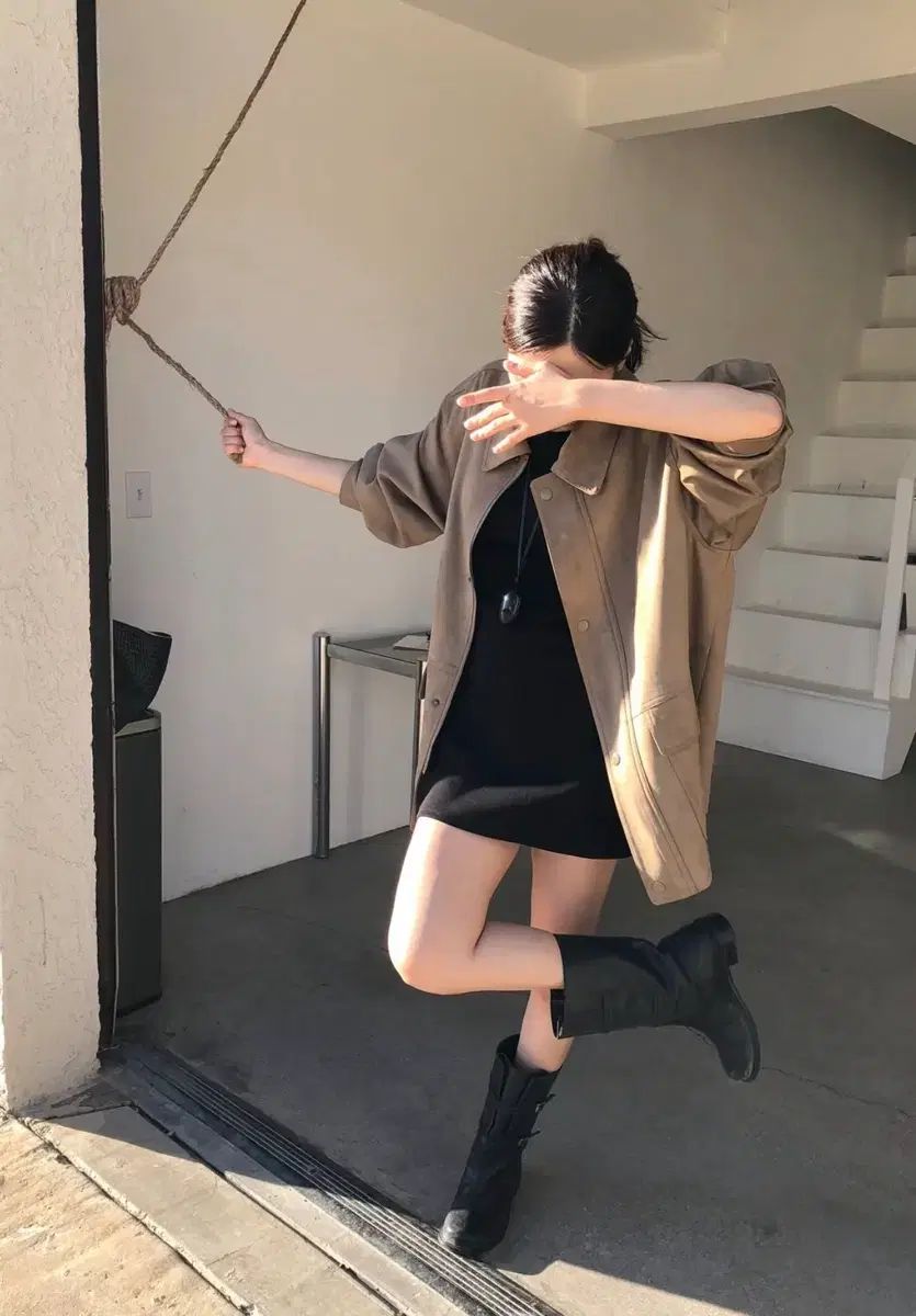 ホワス - still dry suede jacket