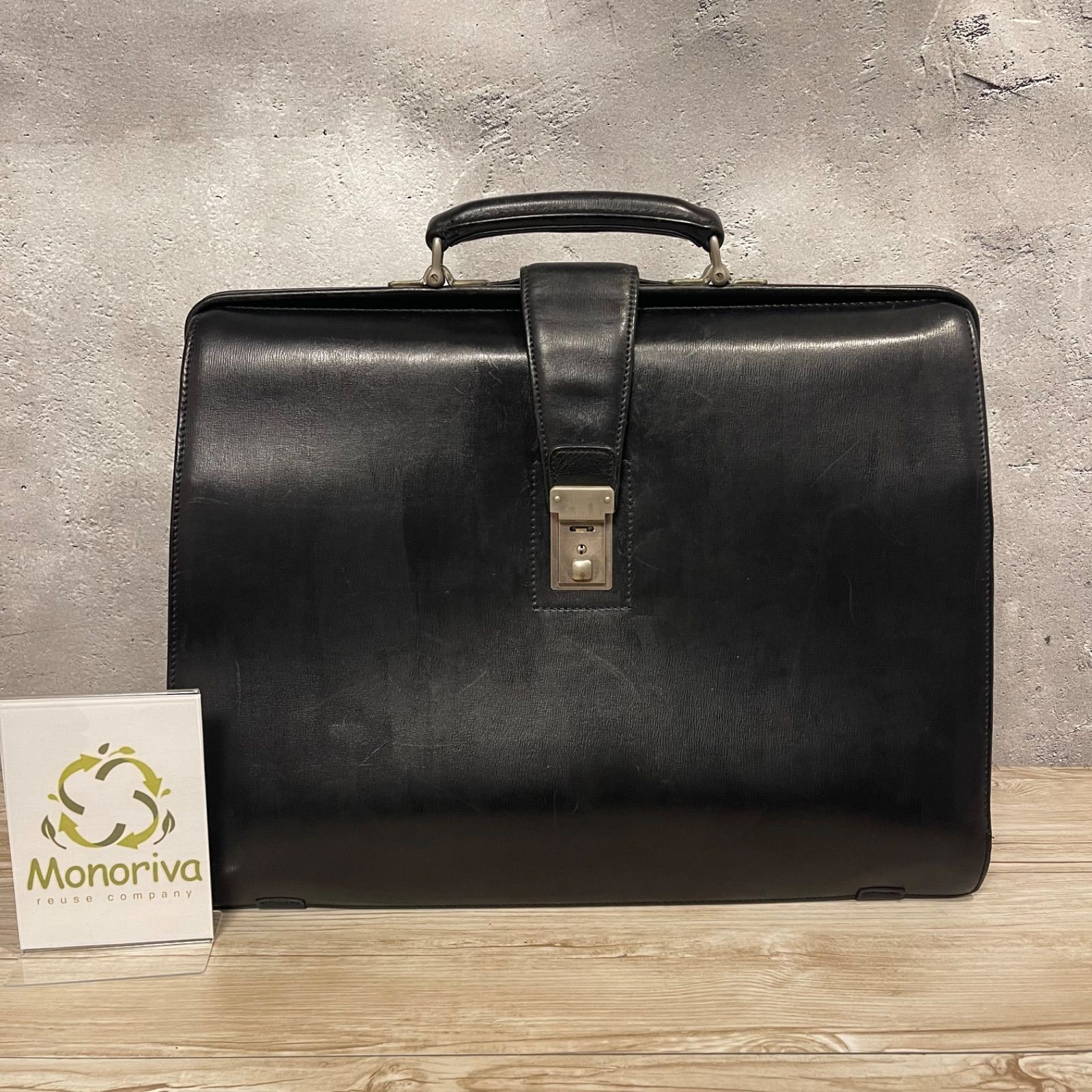 ✨PORTER ダレスバッグ ブラック レザー ビジネスバッグ 鍵付き 本革 ブリーフケース 吉田カバン K↓↓-962✨