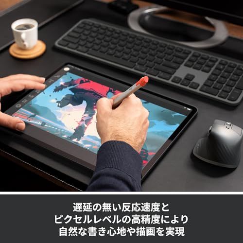 ロジクール デジタルペンシル 2025年発表のiPad シリーズ 含む 2018年以降のiPadシリーズに対応 Crayon iP10BB シルバー 日本の教育現場で実際に使用されているモデル 7時間バッテリー iPad/Pro/Air/mini 対応 Lｍａ