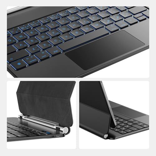 iPad Air 11 インチ M4/2026 M3/2025 M2/2024、iPad Air 第5/4世代 および iPad Pro 11 インチ(第4/3/2/1 世代)用 磁気キーボードケース 軽量JIS日本語配列?磁気装着・マルチジェスチャートラma iPad Air 11 インチ M4/2026 M3/2025 M2/2024、iPad Air 第5/4世代 および iPad Pro 11 インチ(第4/3/2/1 世代)用 磁気キーボードケース 軽量JIS日本語配列?磁気装着・マルチジェスチャートラma