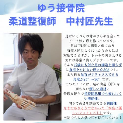 【整体師監修】 セノビィ フットレスト 足置き デスク下 整体師監修 テレワーク用 足台 足枕 机の下 足置き台 （ブラック）ｍａ