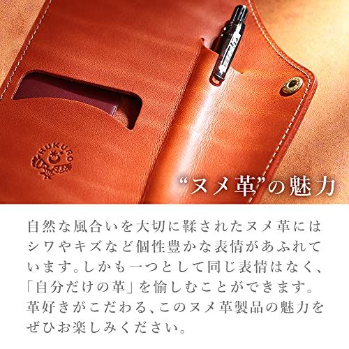 HUKURO ペンケース 革 Duoプラス ペン入れ メンズ レディース 日本製 グリーンｍａ