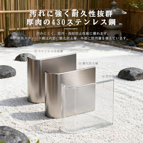 センサー付きゴミ箱 スマートセンサーごみ箱 15L ステンレススチール製 自動開閉 防汚防指紋 省エネ・密閉無臭 双方向開蓋 スライト式 キッチン・浴室対応 (15L)ｍａ