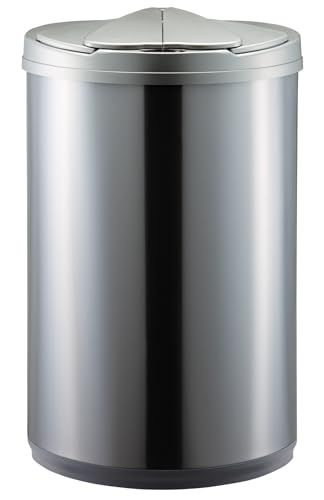 simplus 自動ゴミ箱 47L シンプラス 特許技術 自動開閉 横開き ゴミ箱 ふた付き分別 ステンレス 全自動 電池式 SP-GBK01 センサー式 大容量 キッチン リビング ダストボックス シルバーｍａ