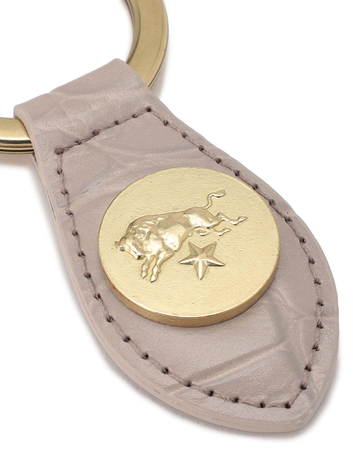新品 [IL BISONTE (イルビゾンテ)] キーリング キーホルダー レザー 本革 牛革 レディース メンズ ユニセックス クグリーン