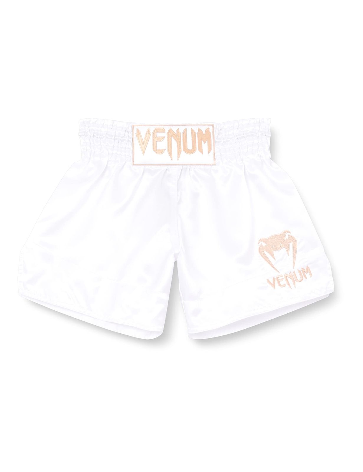 新品 VENUM［ヴェヌム］ ムエタイショーツ Classic クラシック（白/ゴールド） (M)