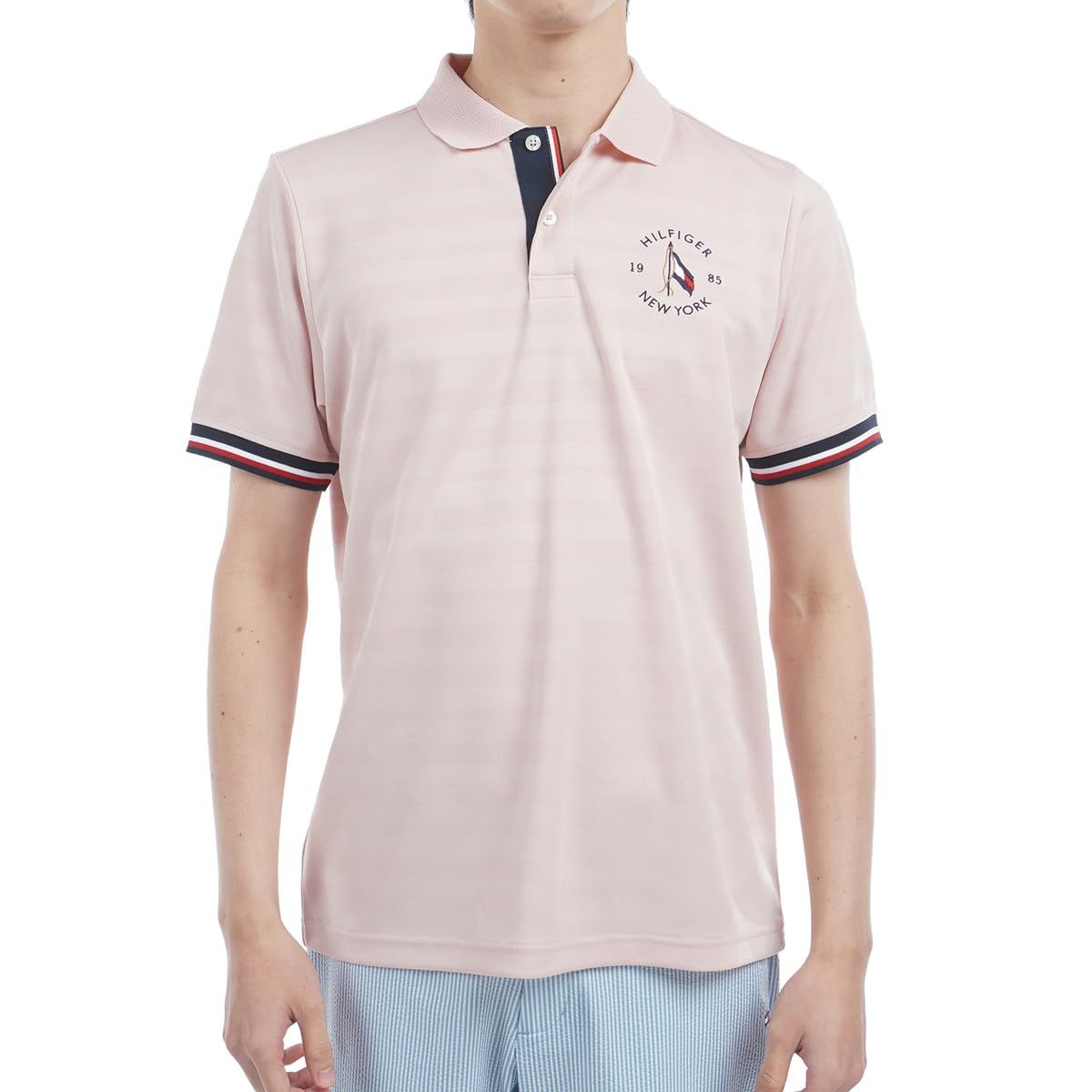 新品 TOMMY HILFIGER GOLF(トミーヒルフィガー ゴルフ) サークルロゴ 半袖ポロシャツ THMA518