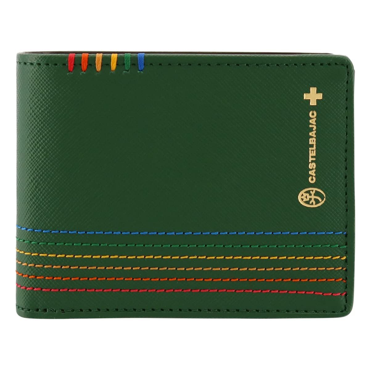 新品 [カステルバジャック] 二つ折り財布 027603 シェスト 【 財布 メンズ レザー 】 【05】 グリーン
