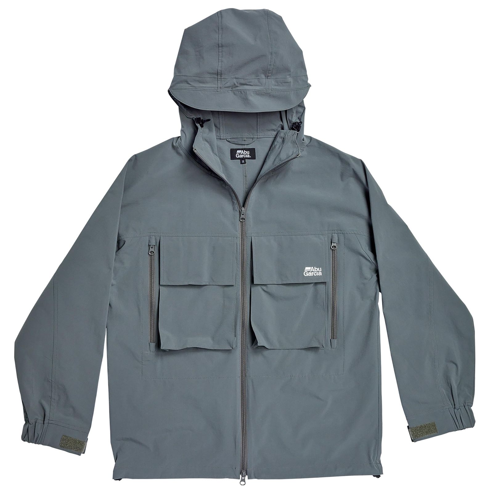 新品 AbuGarcia (アブガルシア) パーカー ウォーターレジスタントフィッシングパーカー 1625530 グレー L