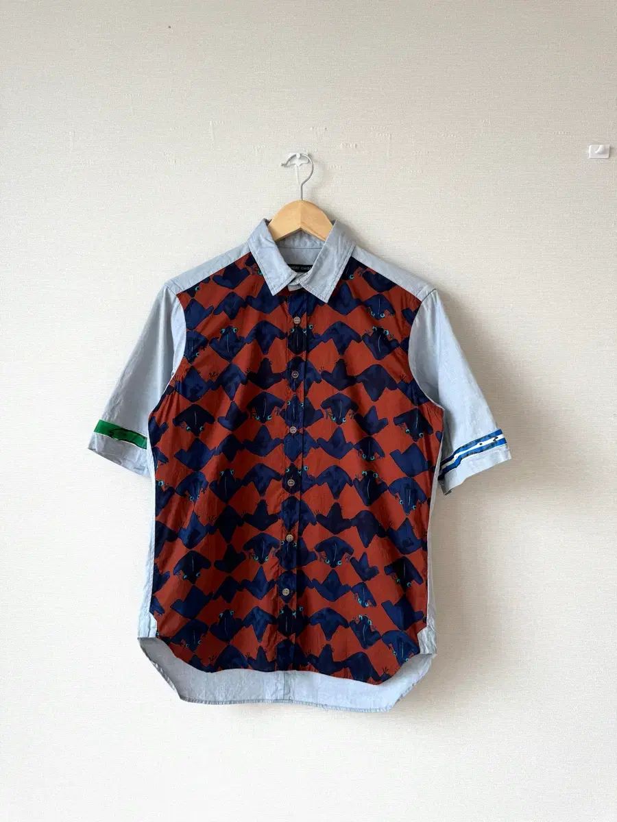 tsumori chisato 츠모리치사토 メンズ リネン 半袖 シャツ 105