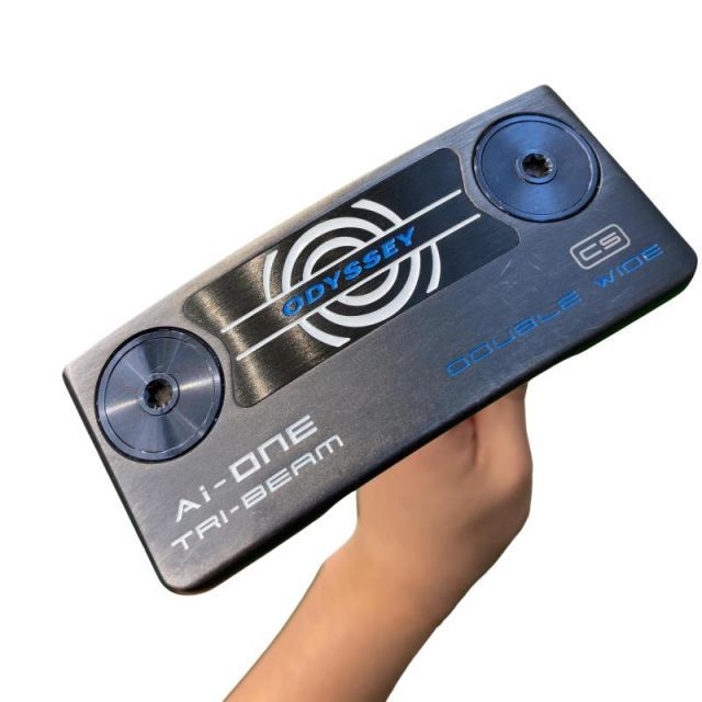 【中古】 オデッセイ Ai-ONE TRI-BEAM DOUBLE WIDE CS 34インチ パター PT STROKE LAB 90 スチール (フレックスその他) メンズ 男性用 右利き 右用 Cランク ゴルフクラブ