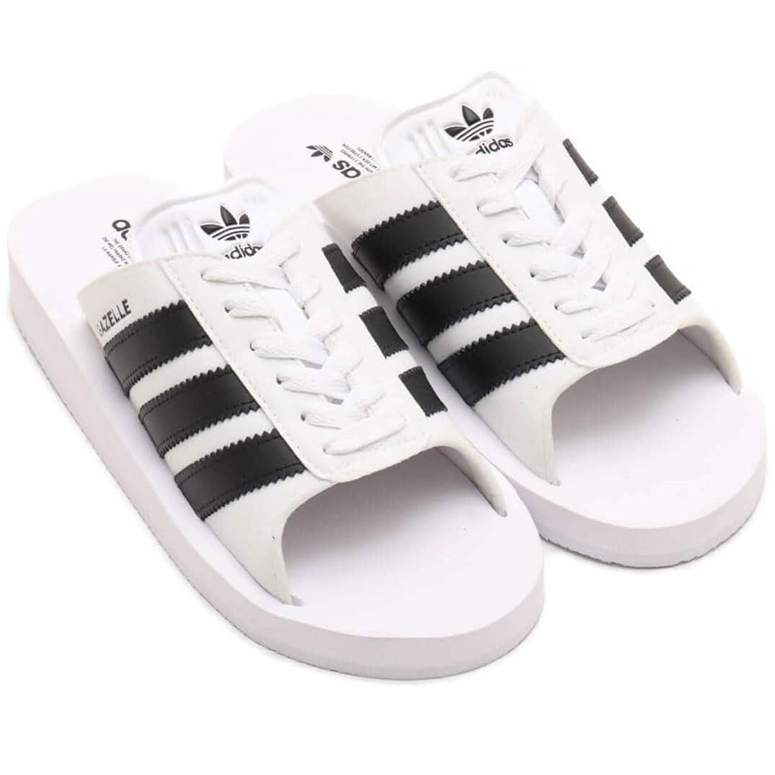 [アディダス] シューズ スニーカー ガゼル ビーチスライド GAZELLE BEACH SLIDES フットウェアホワイト/コアブラック/フットウェアホワイト JQ7420 24.5cm [24.5 cm]